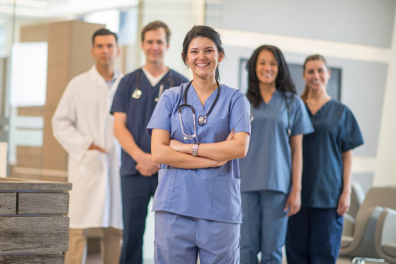 Group of Nurses at the Clinic